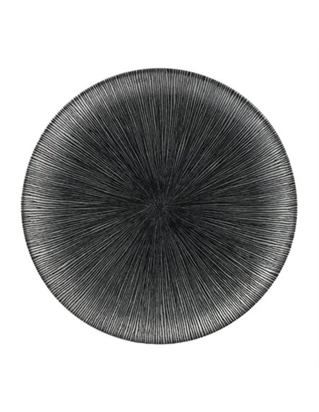 Churchill Studio Prints Agano Coupe Plates Black 288mm (Pack of 12)