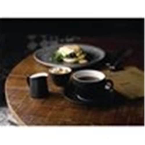 Churchill Studio Prints Agano Coupe Plates Black 288mm (Pack of 12)