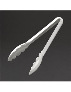 Matfer Exoglass Tongs White 9" 2
