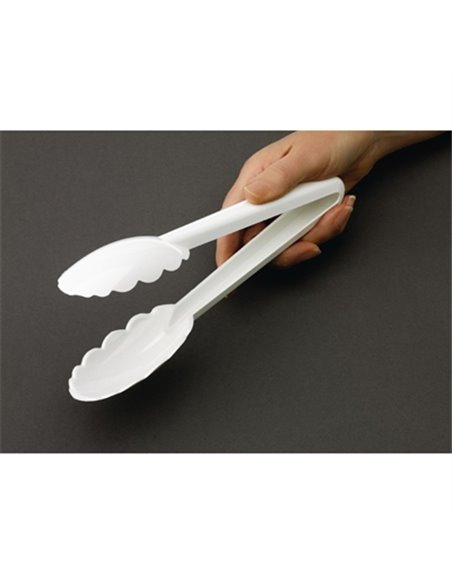 Matfer Exoglass Tongs White 9"