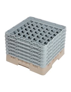 Cambro Camrack Beige 49 Compartments Max Glass Height 298mm
