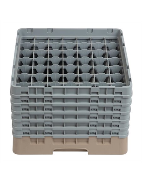 Cambro Camrack Beige 49 Compartments Max Glass Height 298mm