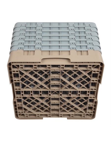 Cambro Camrack Beige 49 Compartments Max Glass Height 298mm