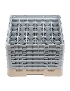 Cambro Camrack Beige 36 Compartments Max Glass Height 298mm 2