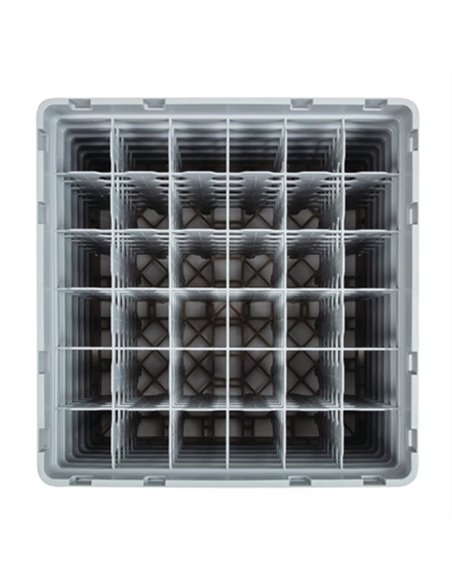 Cambro Camrack Beige 36 Compartments Max Glass Height 298mm