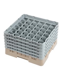 Cambro Camrack Beige 36 Compartments Max Glass Height 257mm