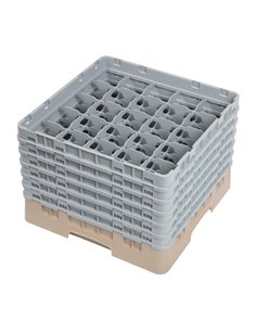 Cambro Camrack Beige 25 Compartments Max Glass Height 298mm