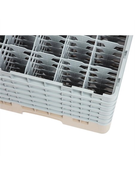 Cambro Camrack Beige 25 Compartments Max Glass Height 298mm