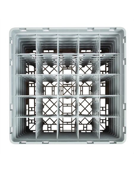 Cambro Camrack Beige 25 Compartments Max Glass Height 298mm