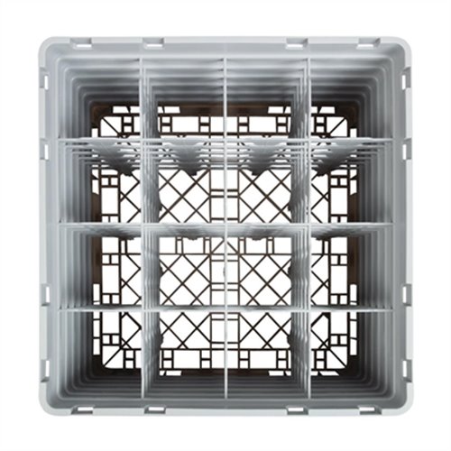 Cambro Camrack Beige 16 Compartments Max Glass Height 298mm