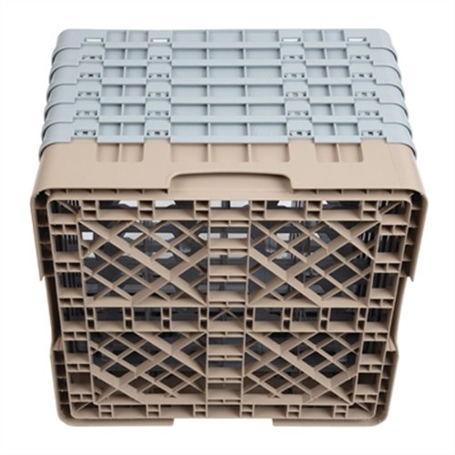 Cambro Camrack Beige 16 Compartments Max Glass Height 298mm