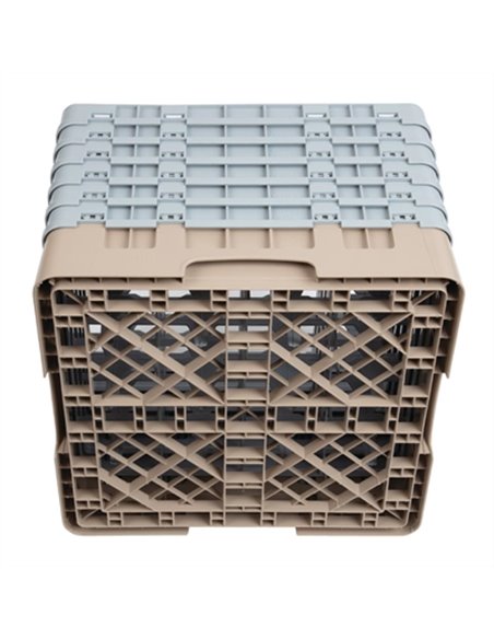 Cambro Camrack Beige 16 Compartments Max Glass Height 298mm