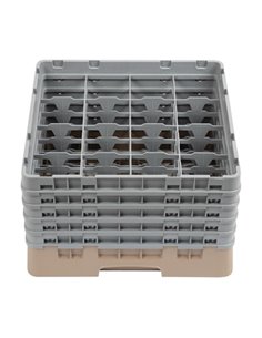 Cambro Camrack Beige 16 Compartments Max Glass Height 257mm 2