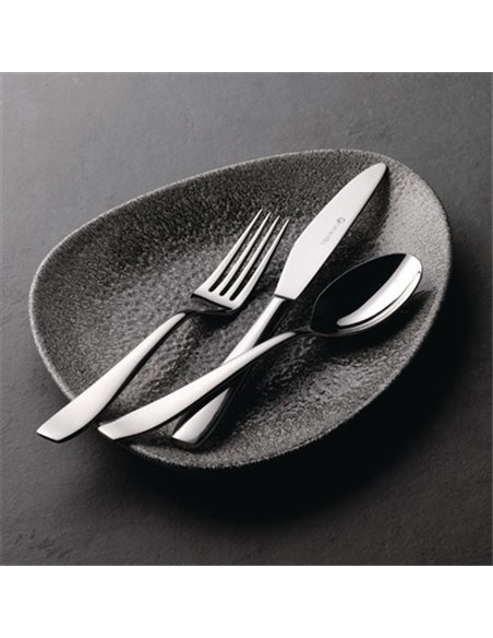 Churchill Studio Prints Raku Triangular Plates Quartz Black 300mm