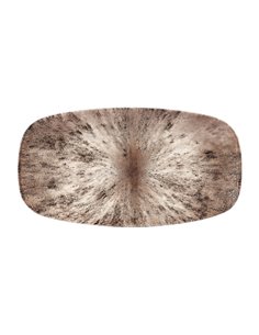 Churchill Studio Prints Stone Rectangular Plates Zircon Brown 189 x 355mm