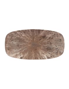 Churchill Studio Prints Stone Rectangular Plates Zircon Brown 153 x 298mm