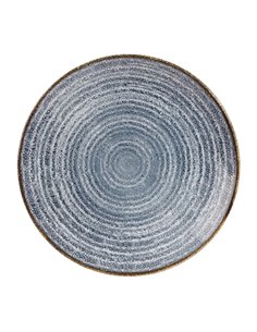 Churchill Studio Prints Homespun Coupe Plates Slate Blue 217mm