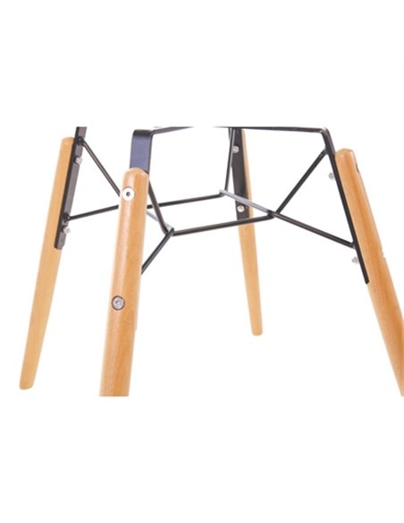 Bolero PP Moulded Side Chair Coffee with Spindle Legs Pack of 2