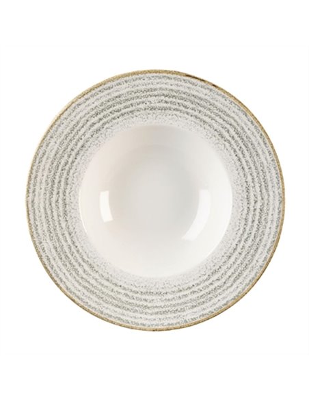 Churchill Studio Prints Homespun Stone Grey Wide Rim Bowl 280mm
