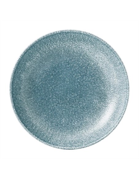 Churchill Studio Prints Raku Round Coupe Bowl Topaz Blue 182mm