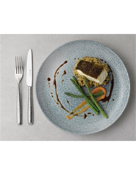 Churchill Studio Prints Raku Round Coupe Bowl Topaz Blue 248mm