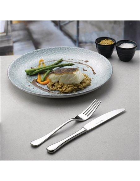 Churchill Studio Prints Raku Round Coupe Bowl Topaz Blue 248mm