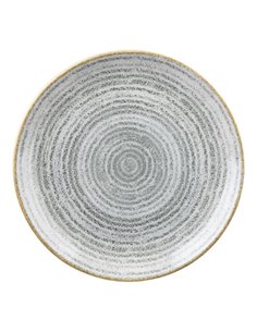 Churchill Studio Prints Homespun Stone Grey Coupe Plate 165mm