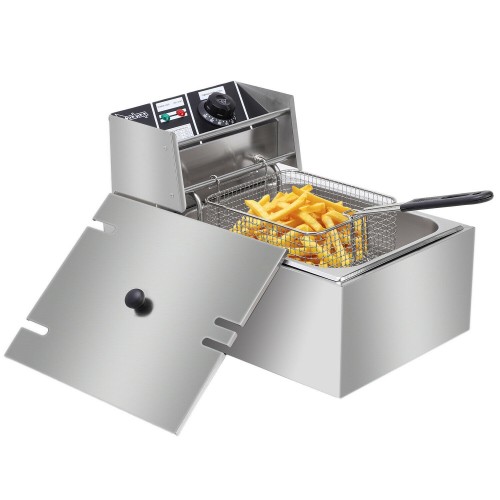 Stalwart Heavy Duty Commercial Fryer 8 Litre Catering Fryer 3kw