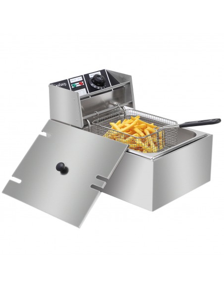 Stalwart Heavy Duty Commercial Fryer 8 Litre Catering Fryer 3kw