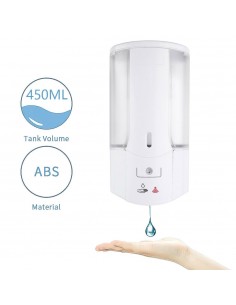 450ML Automatic Soap Dispenser Sanitizer Hands Free IR Sensor Touchless White