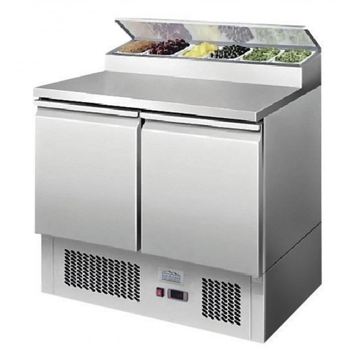 Atosa Ice-A-Cool Open Top Saladette 2 Door with GN Pans ICE3832GR