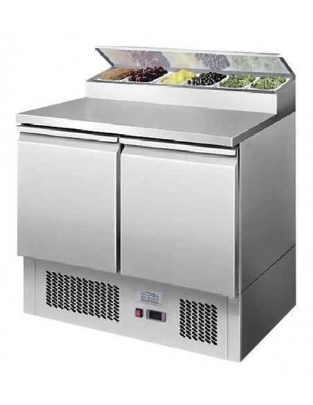 Atosa Ice-A-Cool Open Top Saladette 2 Door with GN Pans ICE3832GR
