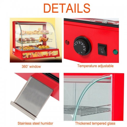 heated display unit commercial