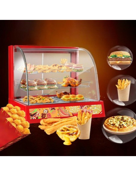 heated display unit commercial