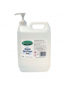 Liquid Hand Sanitiser 5 Litre 70% Alcohol, Anti Bacterial Hand Gel