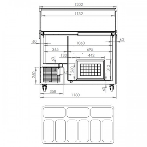 CRYSTAL VENUS-ELEGANTE-36 Venus Ice Cream Display 354L