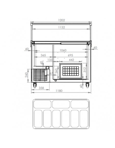 CRYSTAL VENUS-ELEGANTE-36 Venus Ice Cream Display 354L