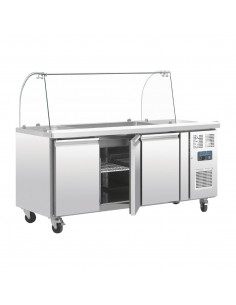 Polar U-Series Double Door Refrigerated Gastronorm Saladette 3 door