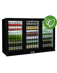 Triple door hinged Bar Bottle Cooler 300 Litres stainless steel - SP3HC-BH