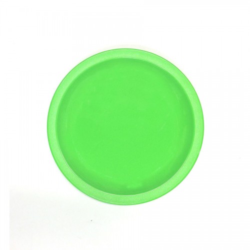 Plate Narrow Rim Lime Green 17cm Polycarbonate