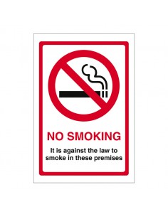No Smoking It Is Against The Law On Premises