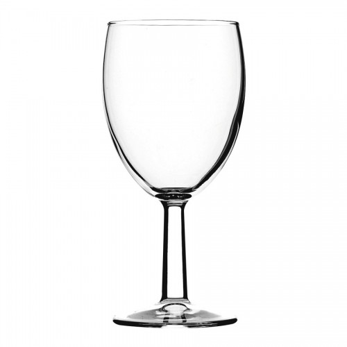 Saxon Toughened Wine Glass 9oz Lined 175ml