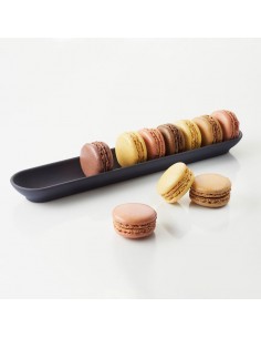 Solid Macarons Serving Tray / 12s Black