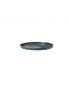 Harvest Blue Walled Plate 8.67in