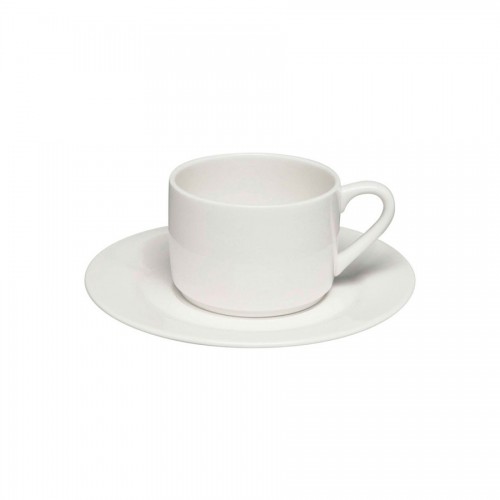 Glacier Tea Cup, Stackable - White 24cl