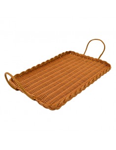 Polywicker Tray With Handles 285x430mm