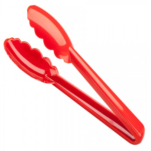 9 1/2 inch Utility Tongs Red