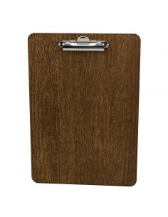 A4 Wooden Clipboard 240 x 340 4mm Dark Oak