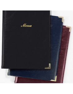 A4 Menu Cover Burgundy 4 Sides To View