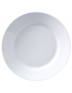 Superwhite Deep Winged Plate 28cm